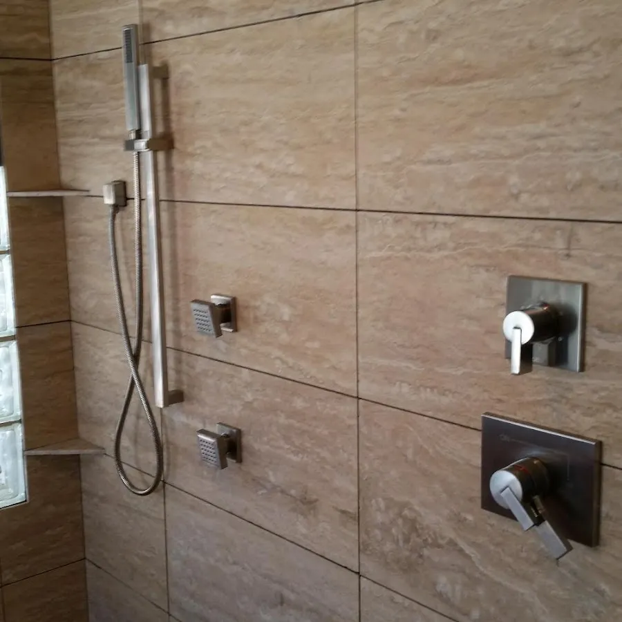 Shower fixture installation for Water Heater Replacement in Denton